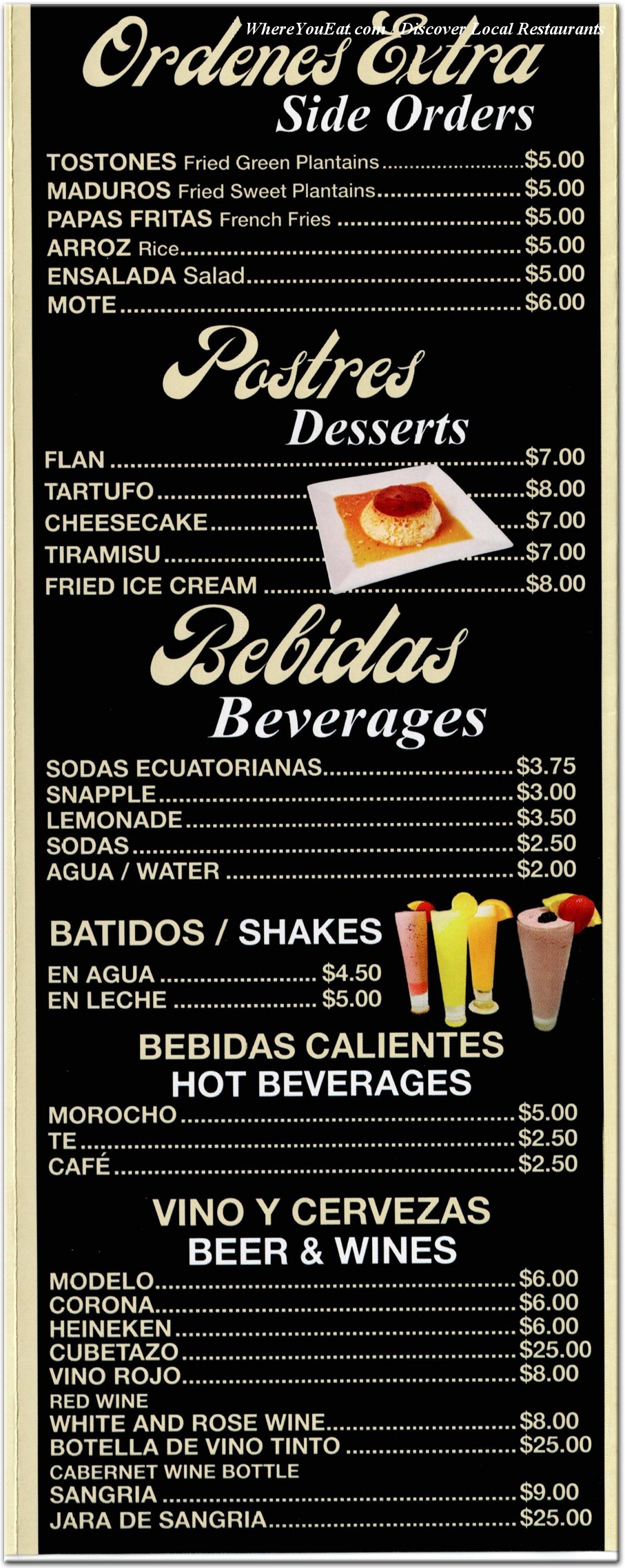menu image