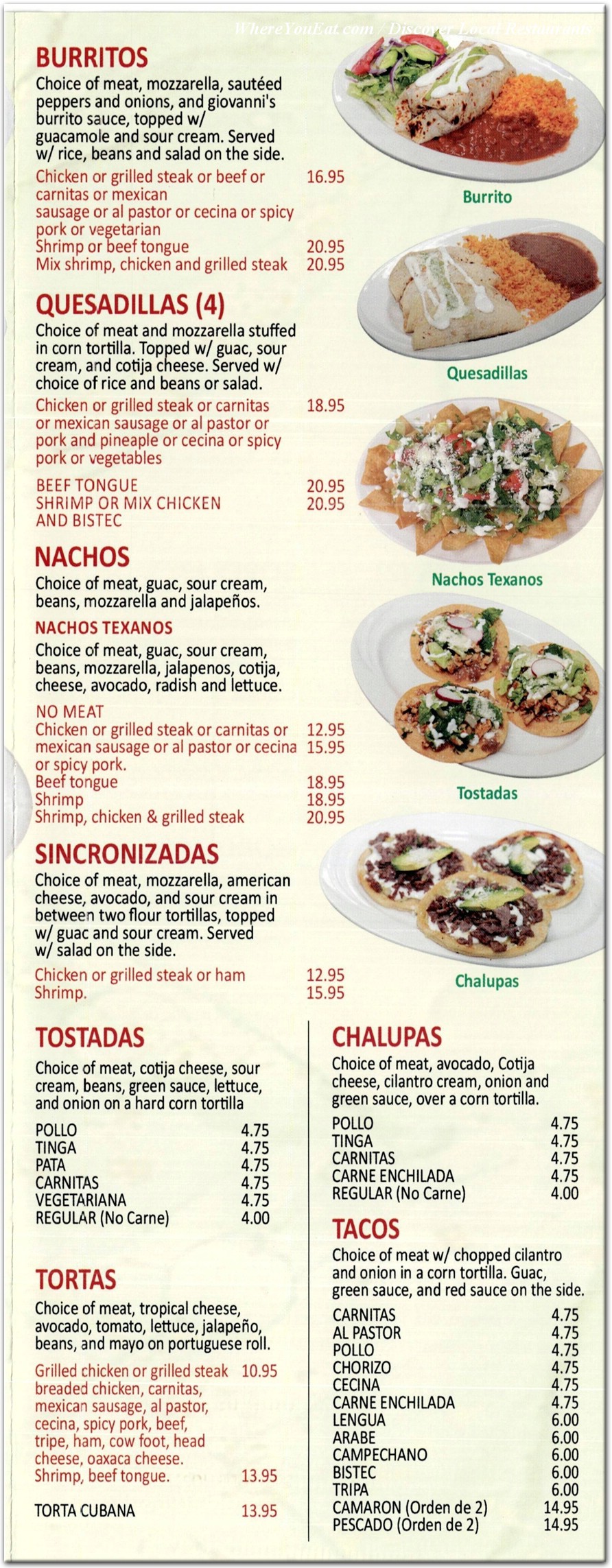 menu image