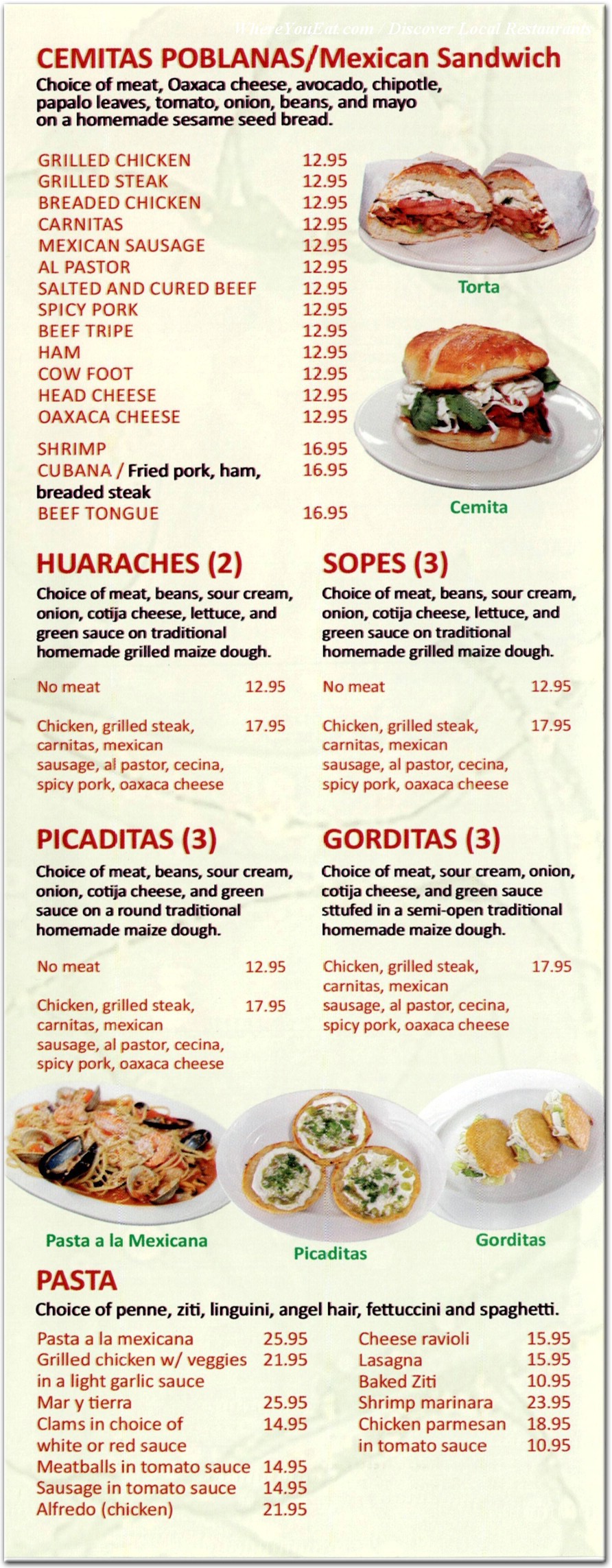 menu image