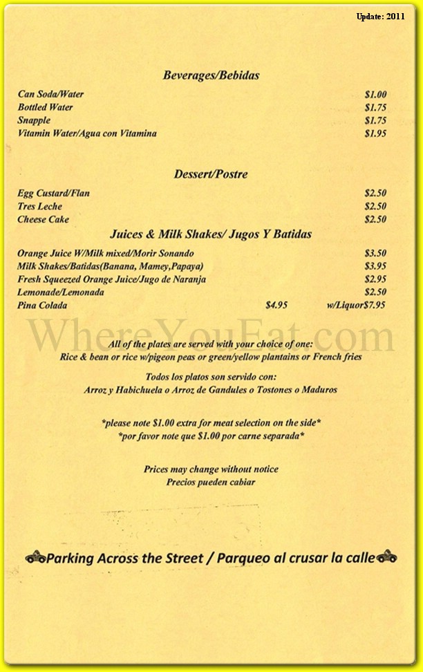 menu image