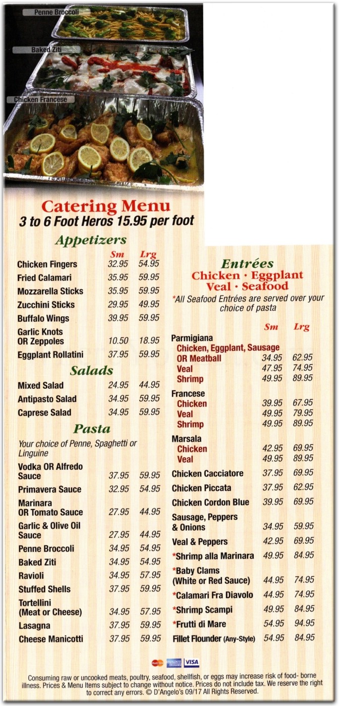 D Angelo's Restaurant in Queens / Menus & Photos
