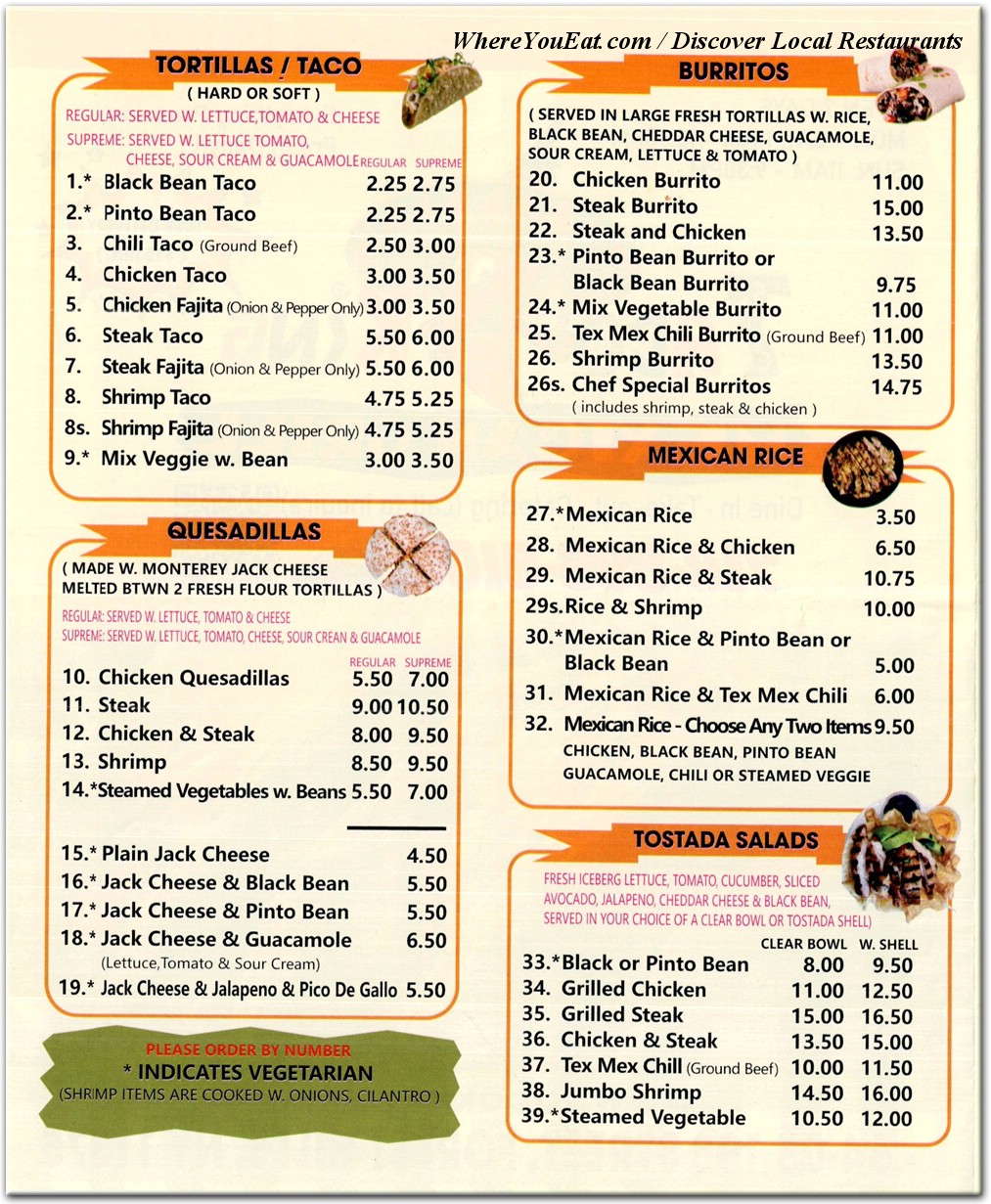 menu image