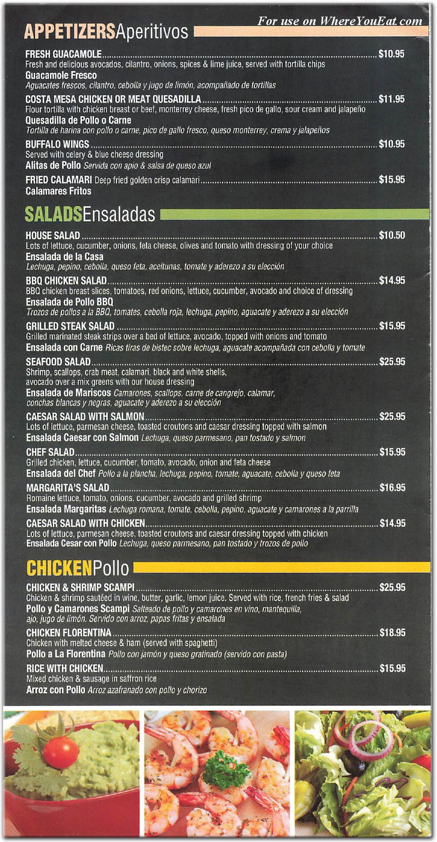 Las Margaritas Restaurant in Queens / Menus & Photos