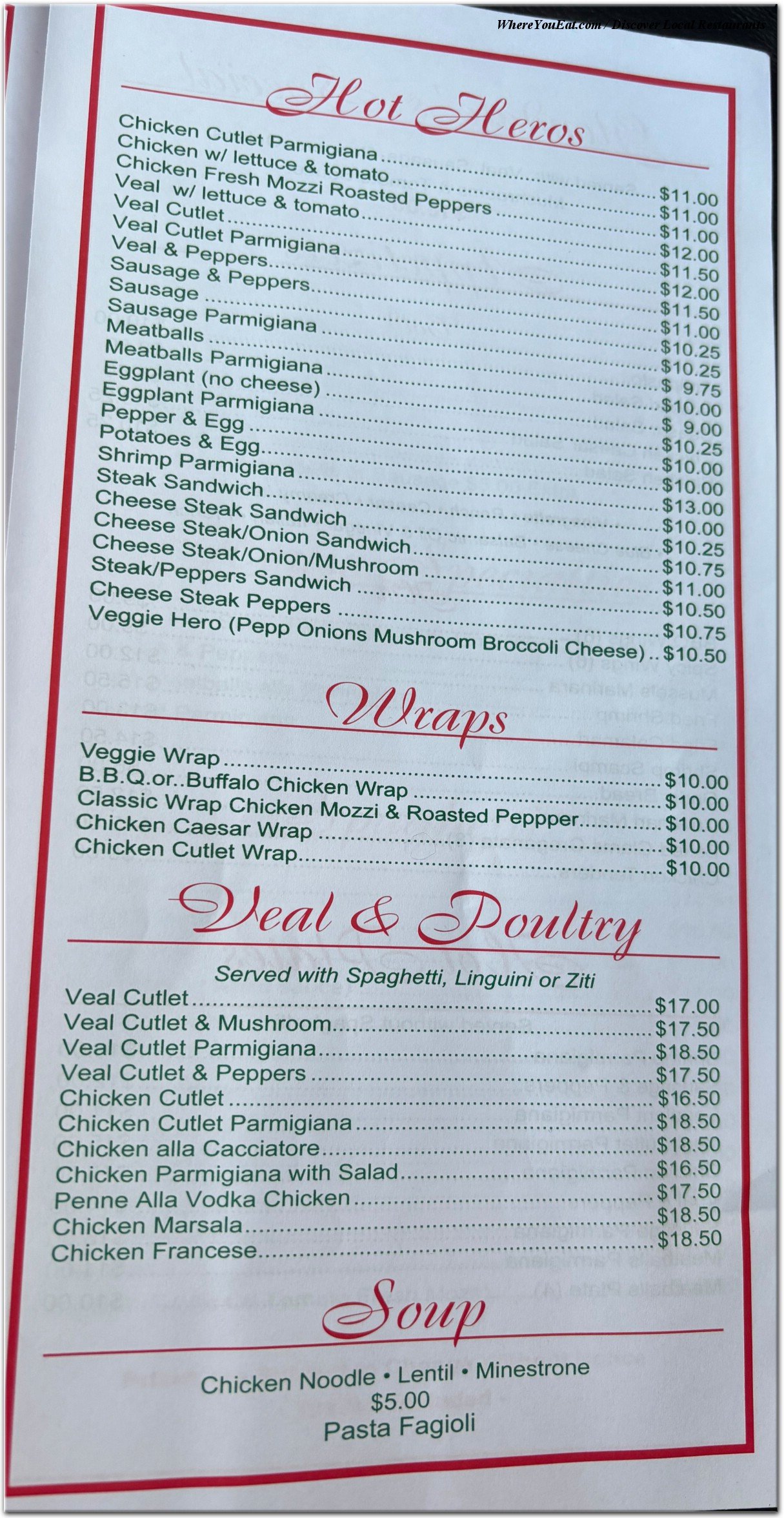 menu image