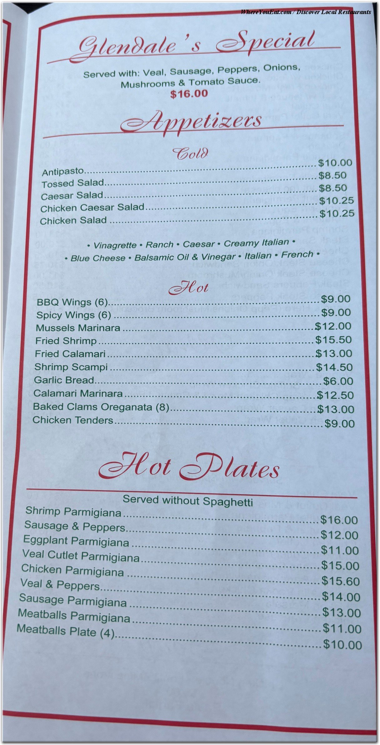 menu image