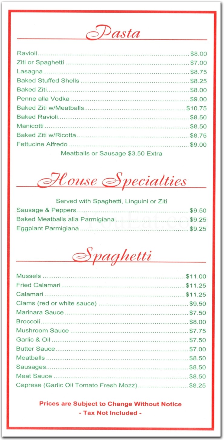 Glendale Pizza Restaurant in Queens / Official Menus & Photos