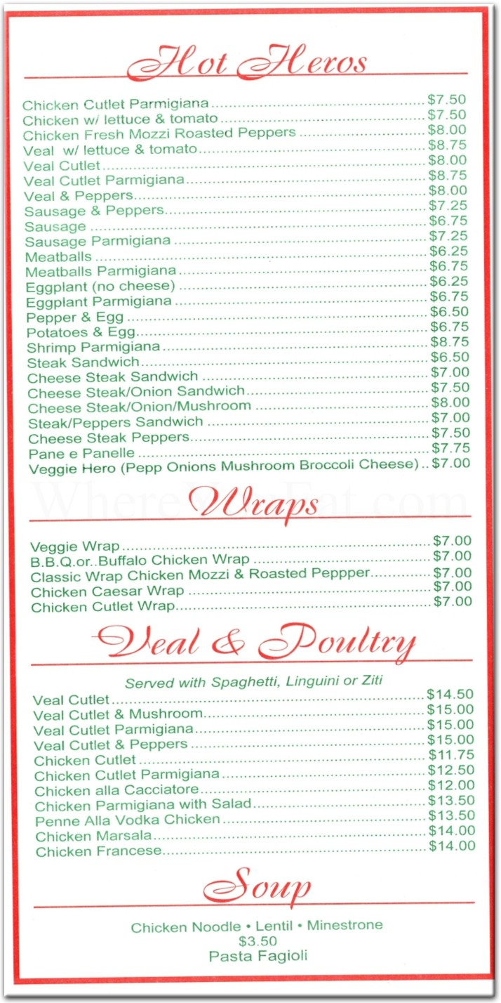 Glendale Pizza Restaurant in Queens / Official Menus & Photos