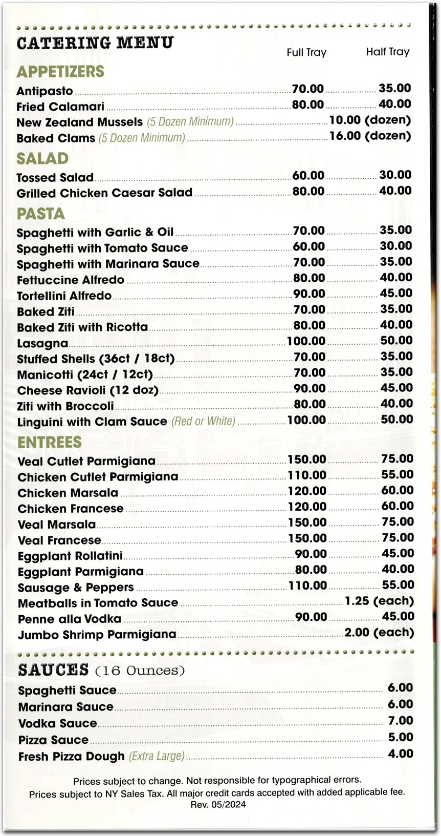 menu image