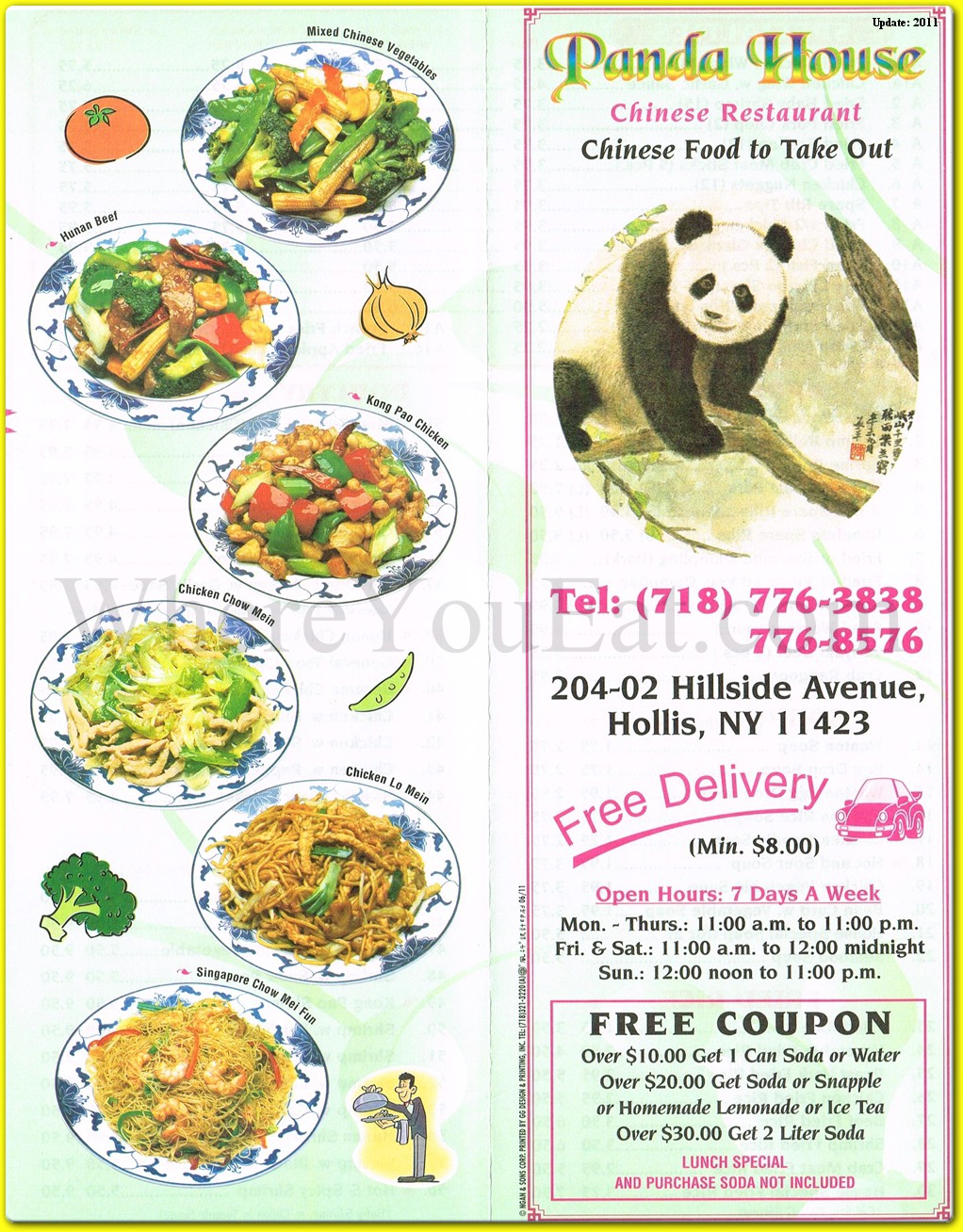 panda pavilion menu