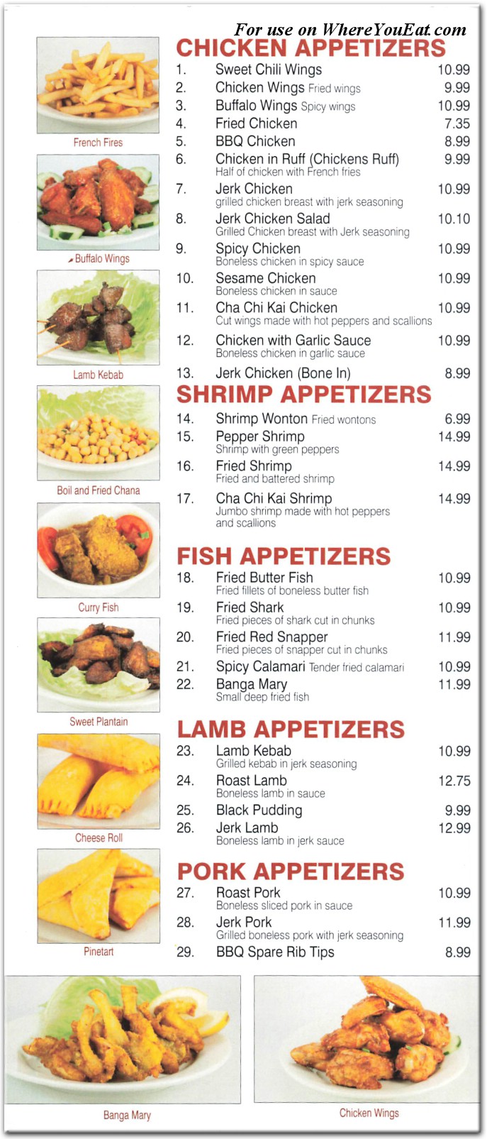 Kaieteur Liberty Restaurant in Queens / Menus & Photos