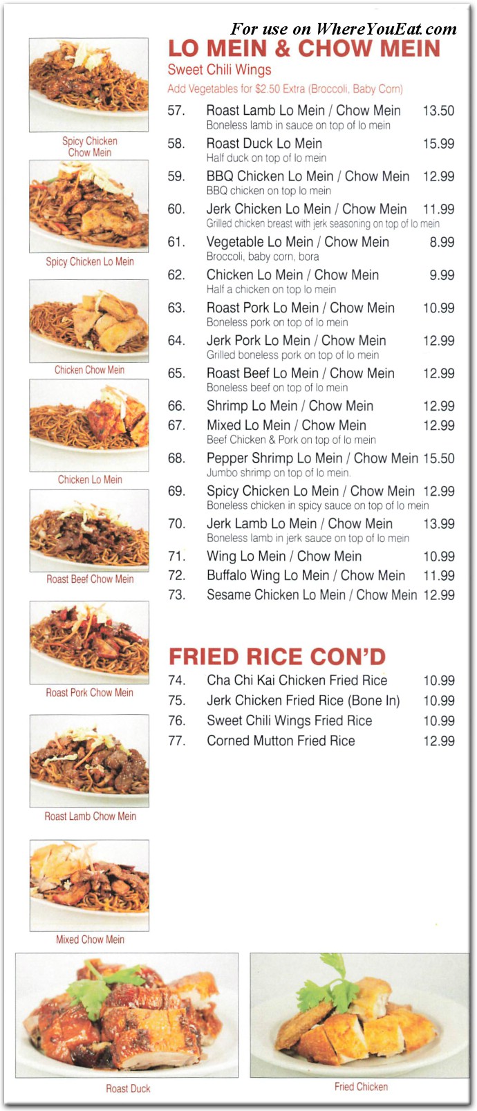 Kaieteur Restaurant in Queens / Official Menus & Photos