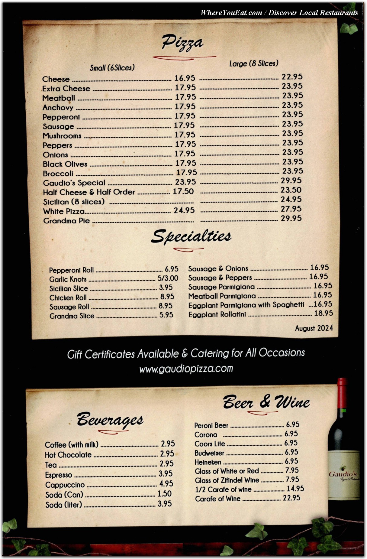 menu image