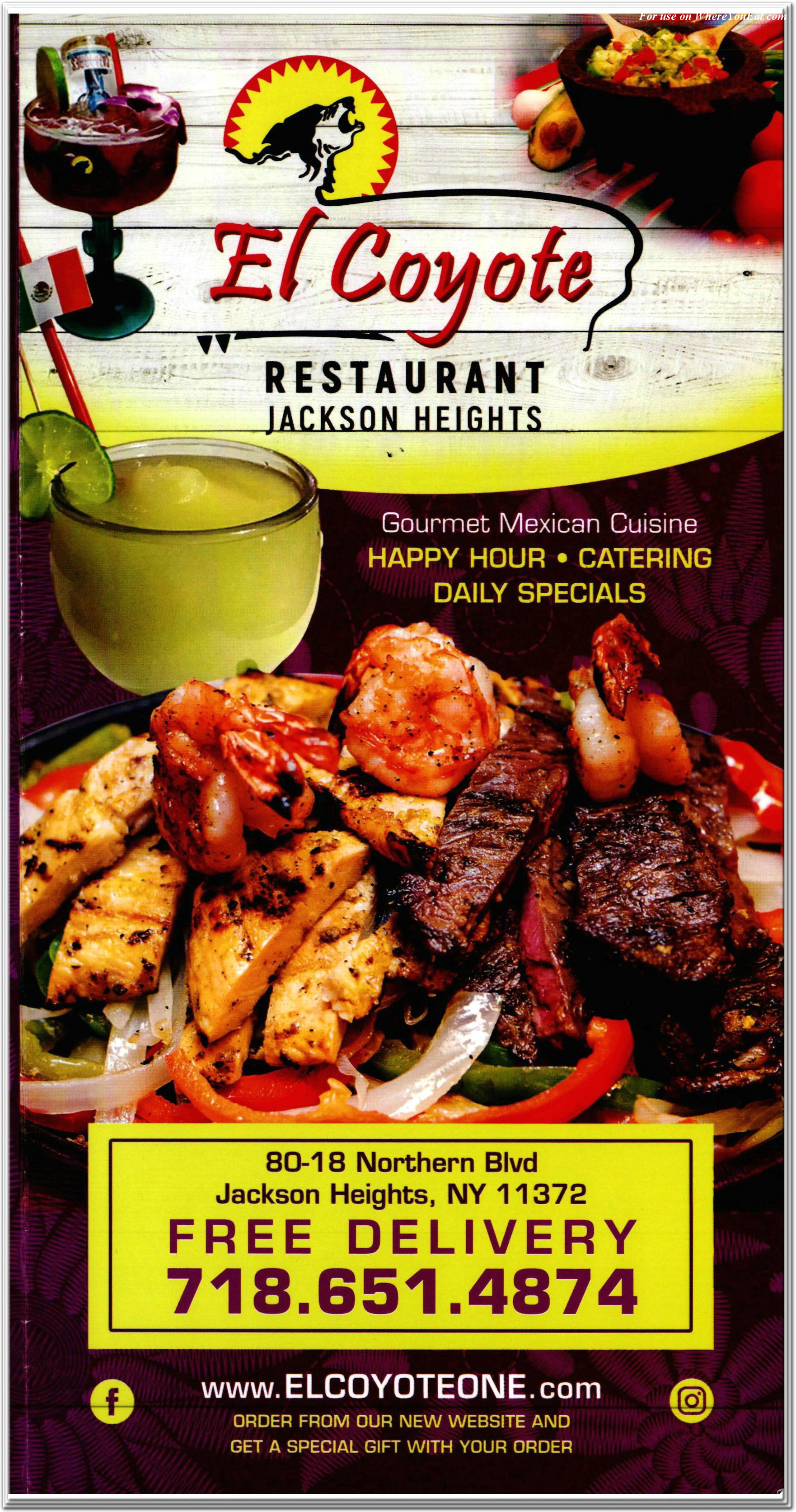 el coyote restaurant coupons