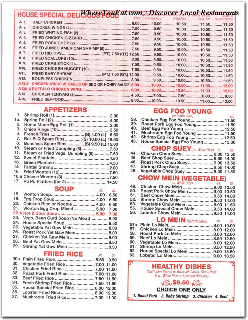 menu image