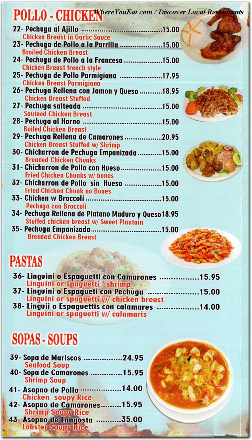 menu image