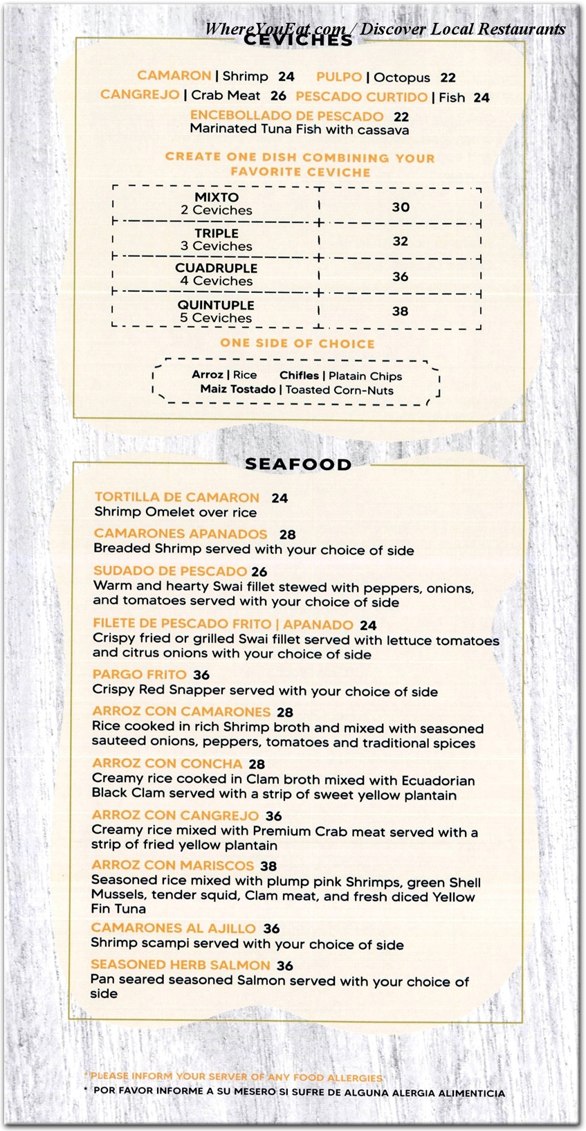 menu image