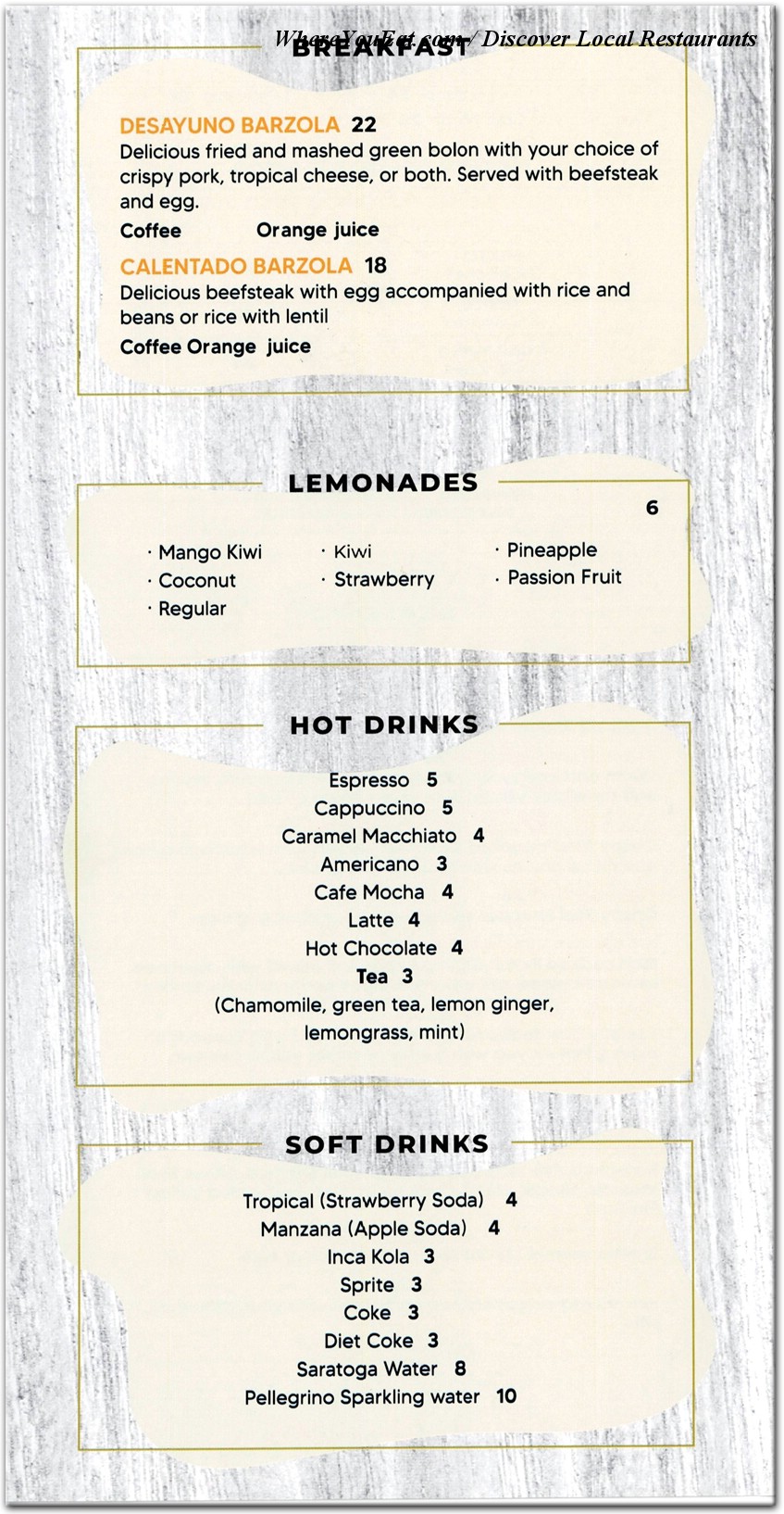 menu image