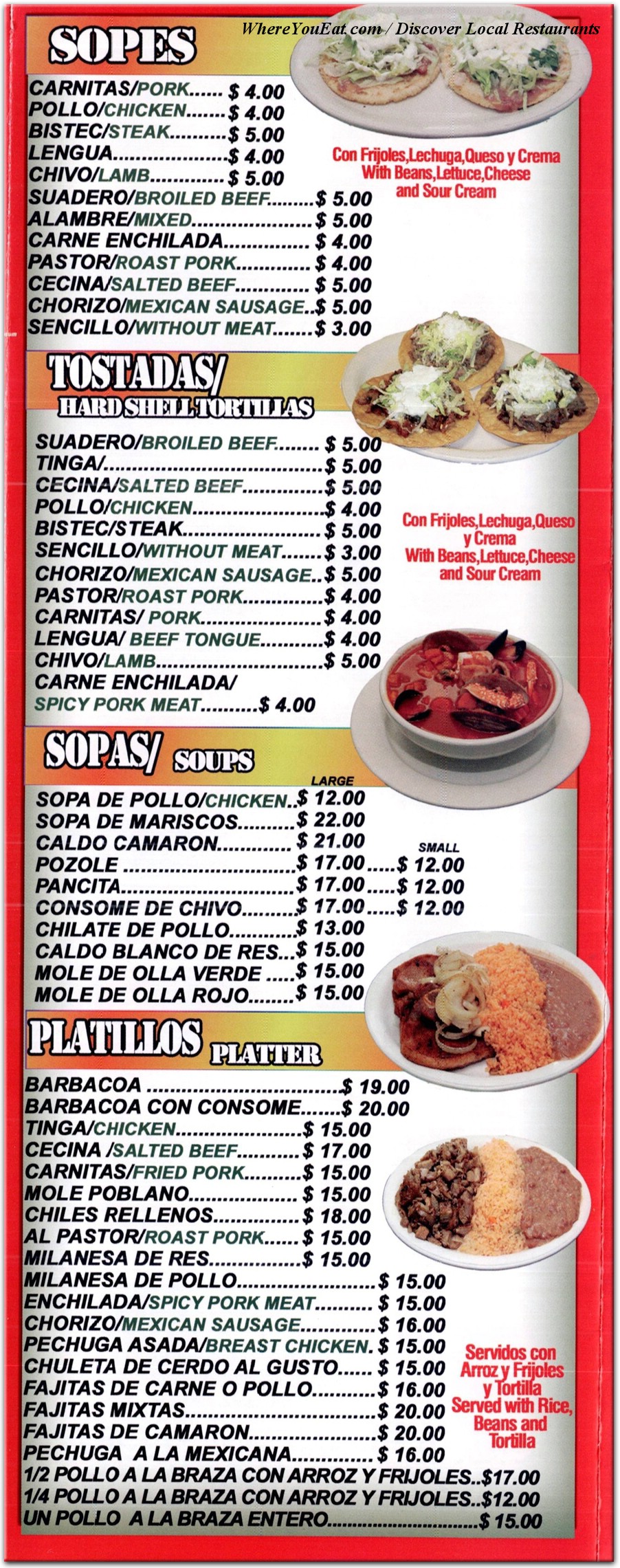 menu image