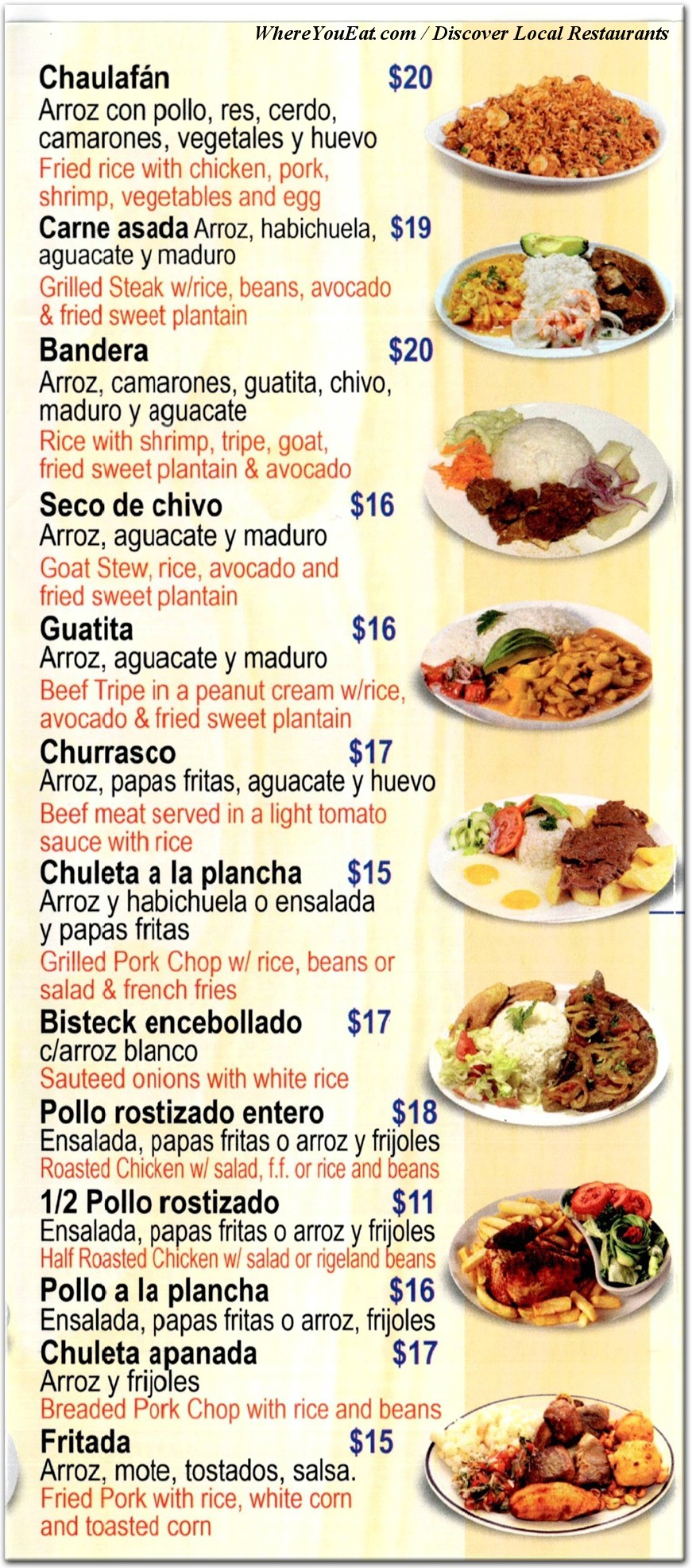 menu image