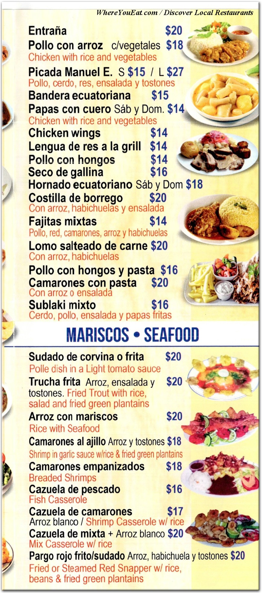 menu image