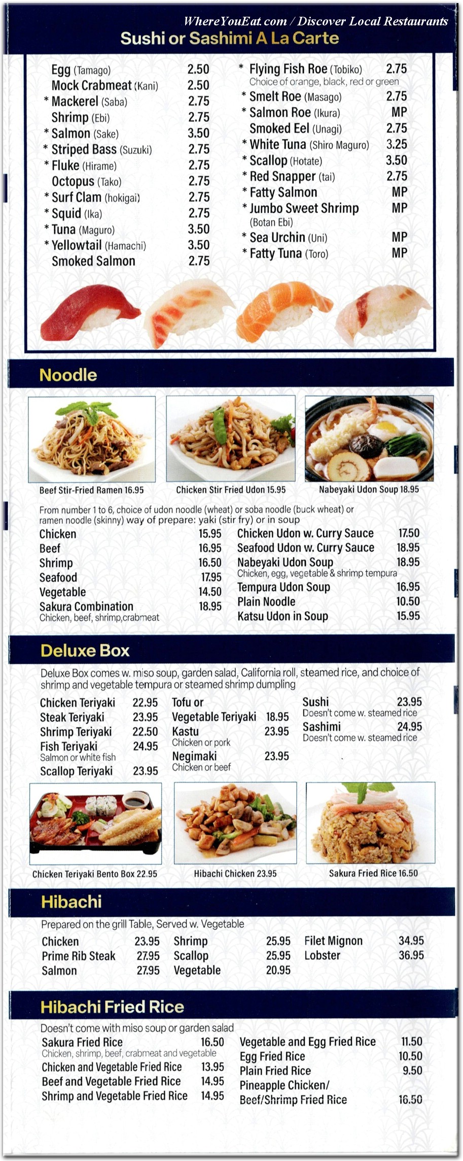 menu image