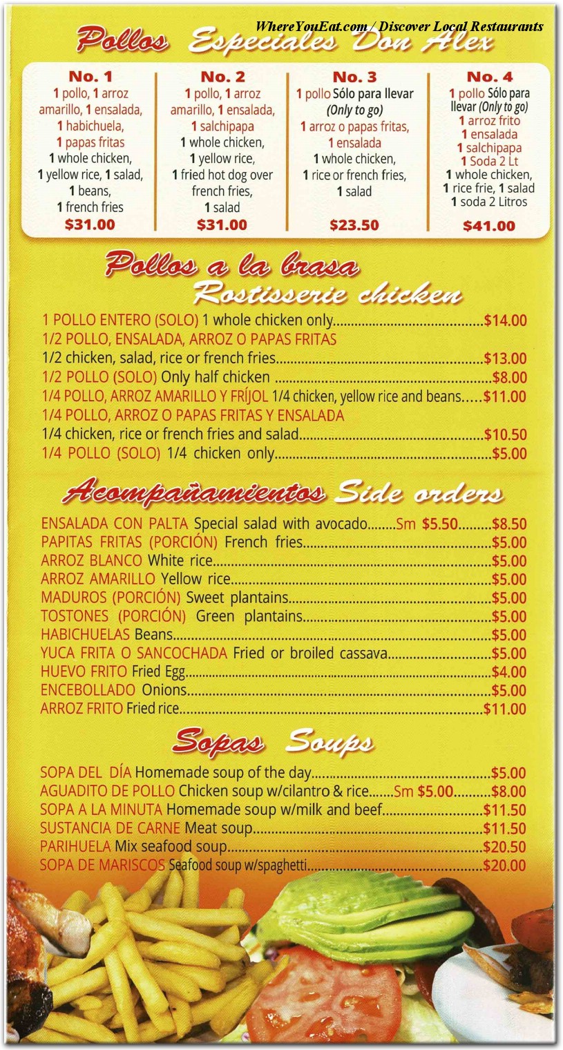 menu image