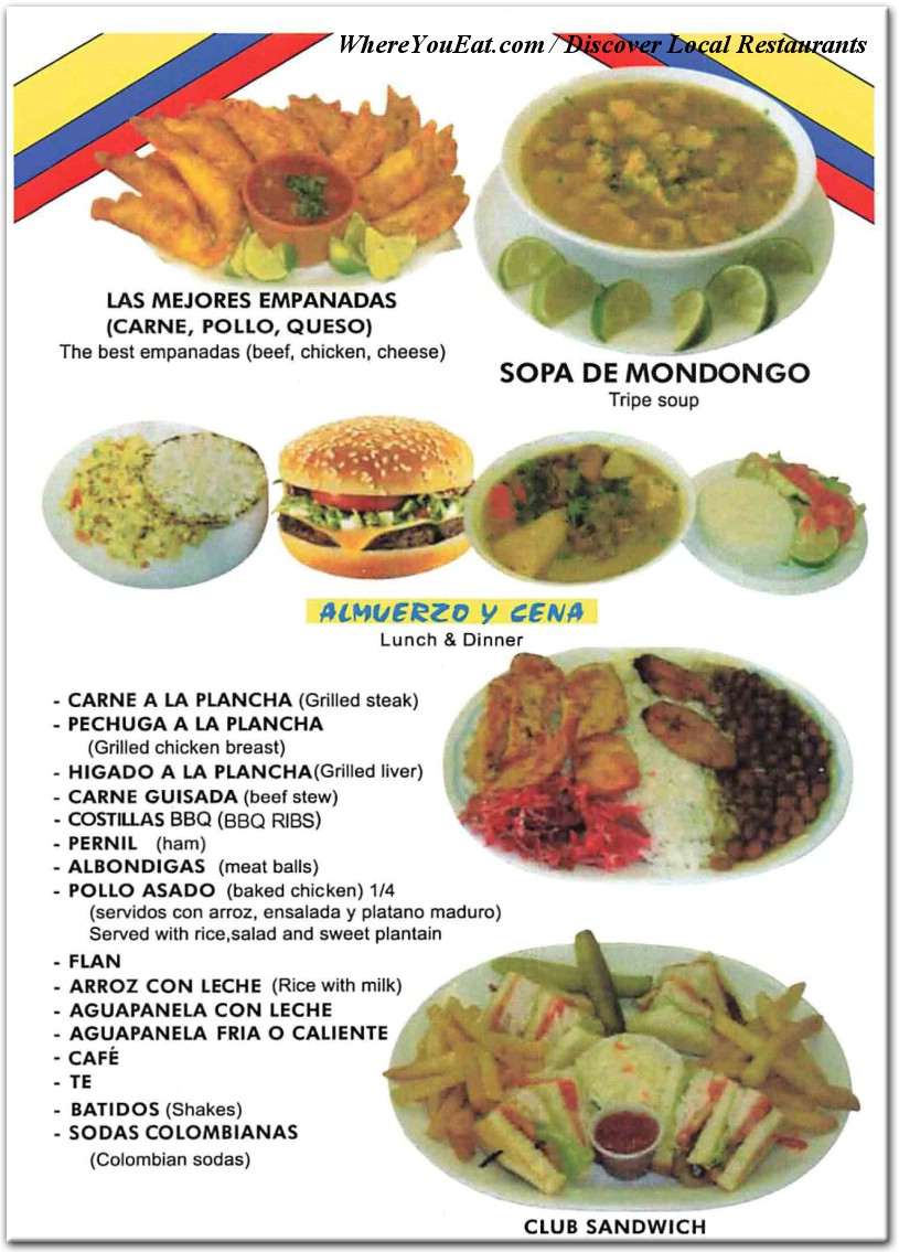 menu image