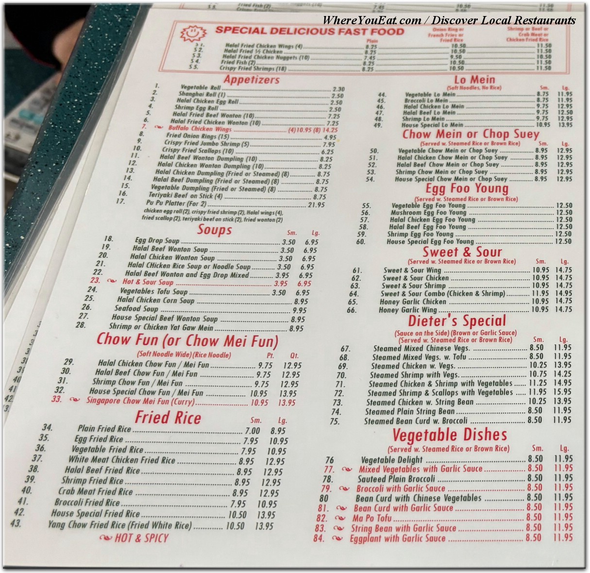menu image