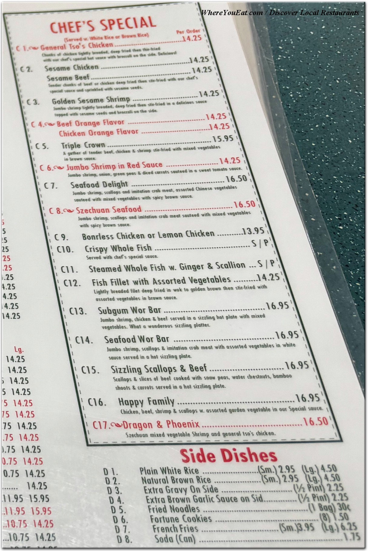 menu image