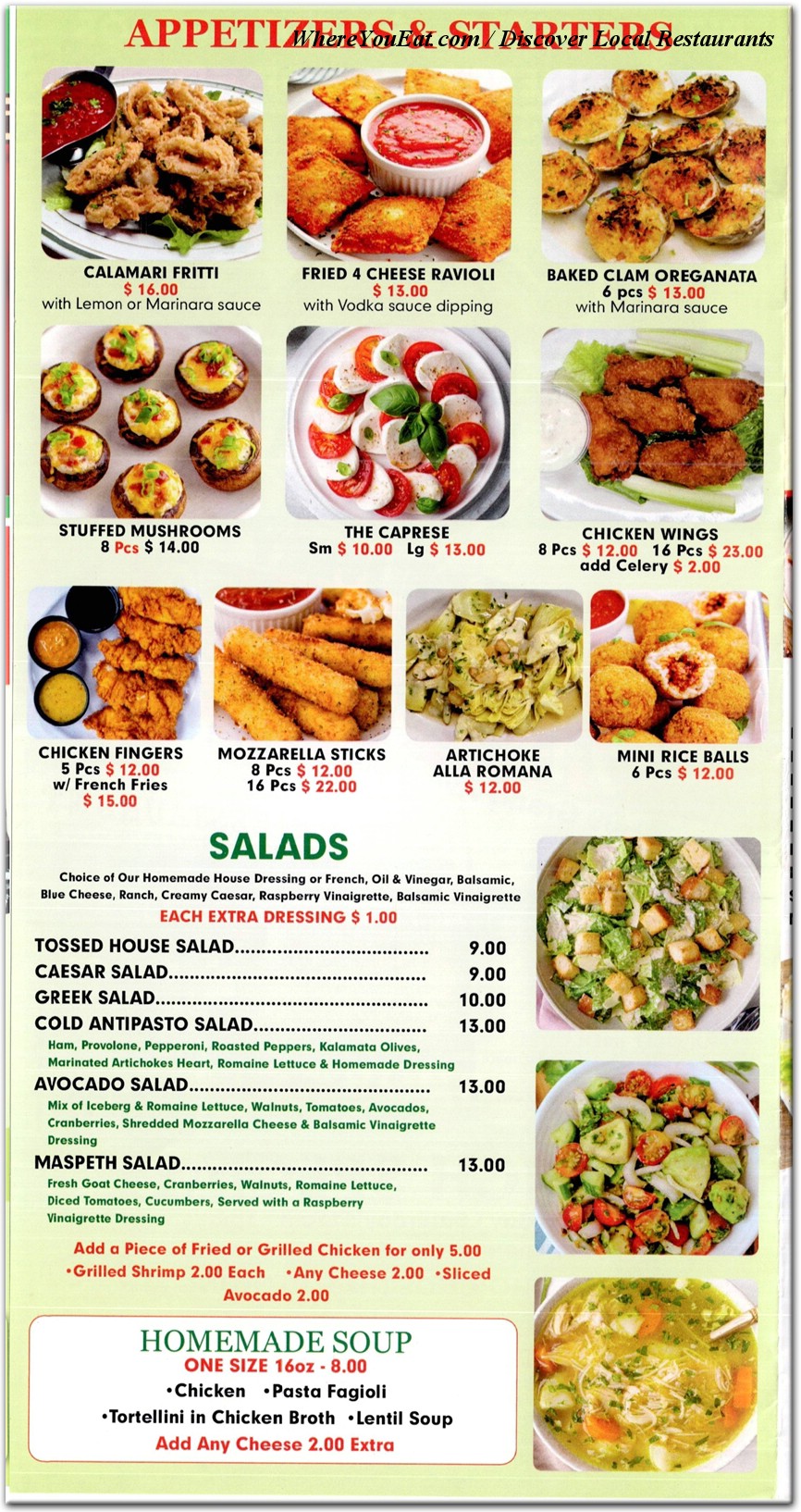 menu image