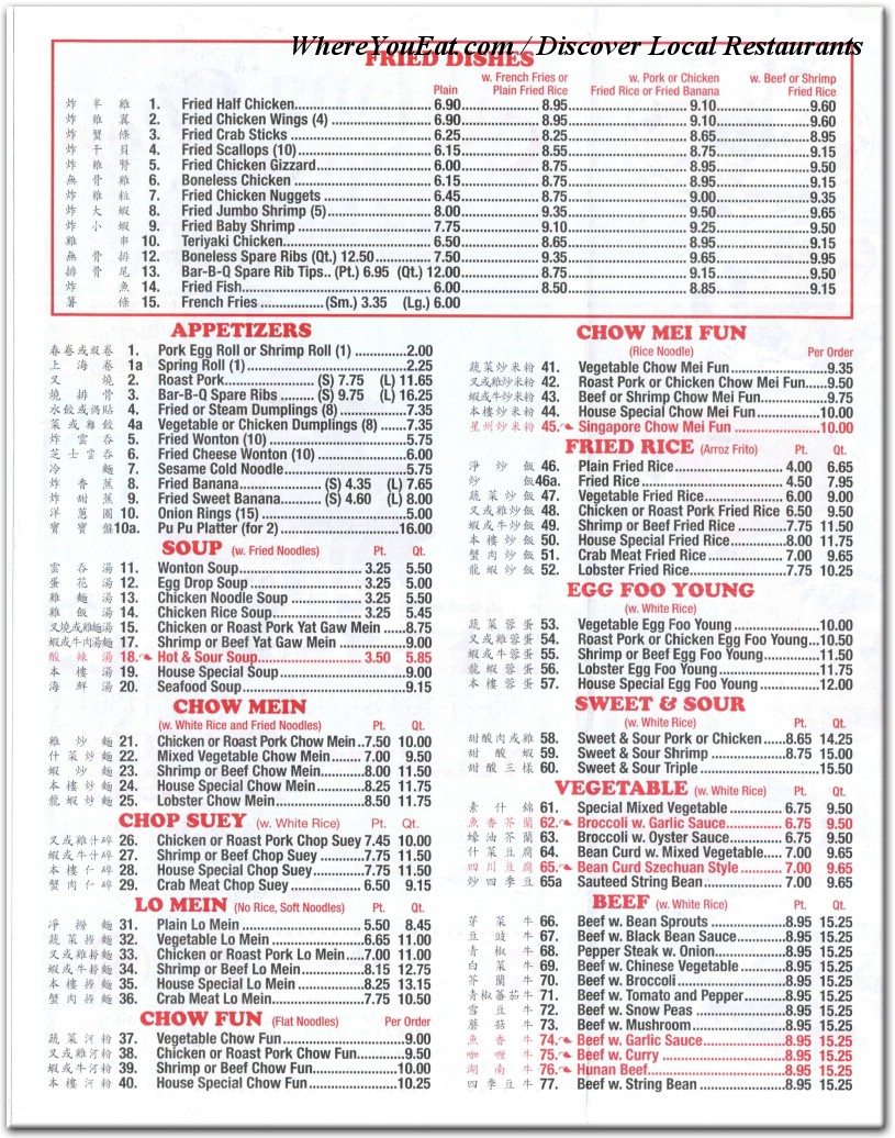 menu image