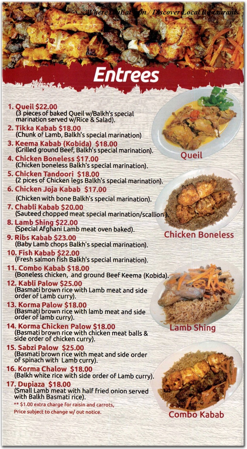menu image