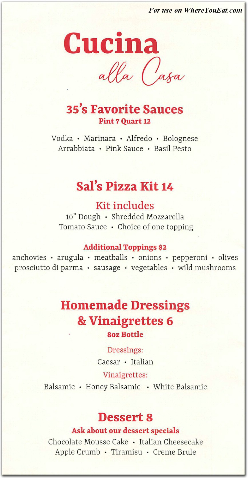 Trattoria 35 Restaurant In Queens Menus And Photos