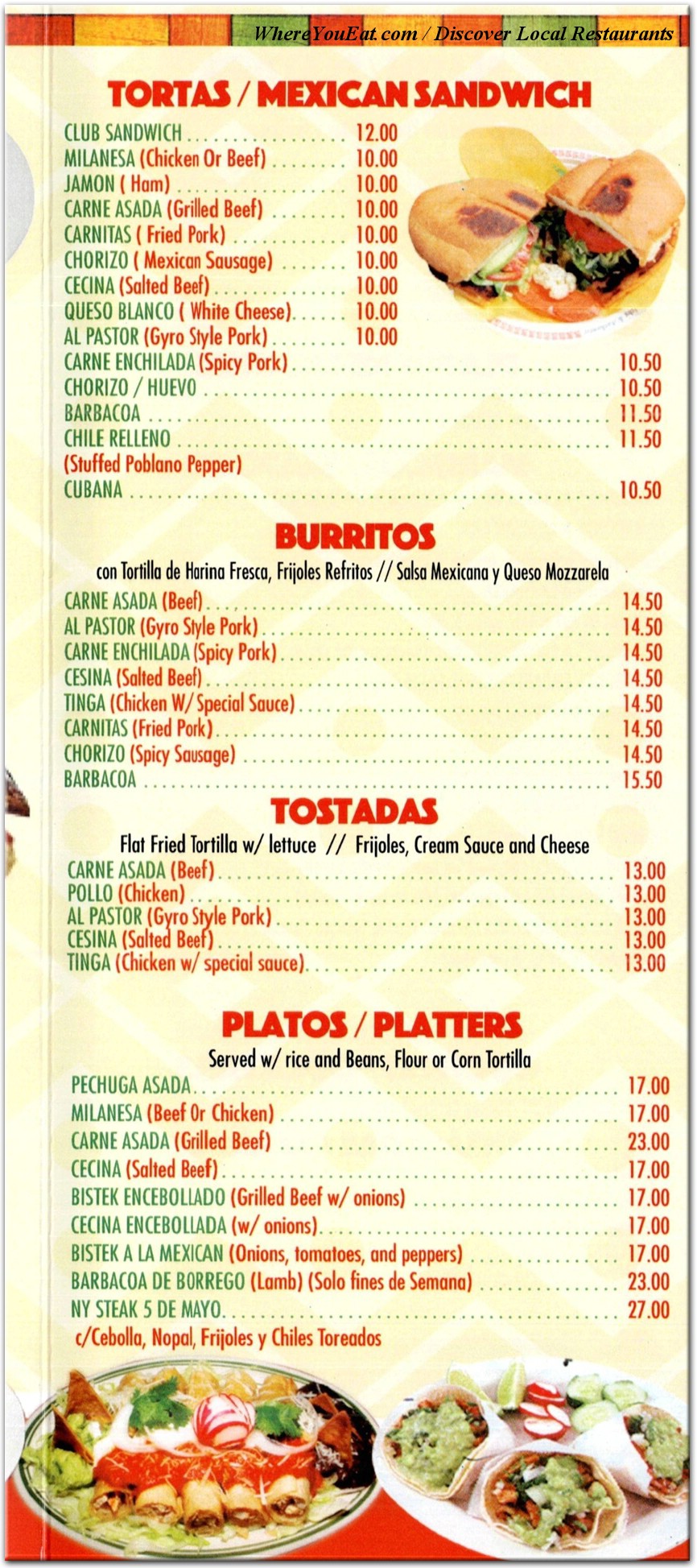 menu image