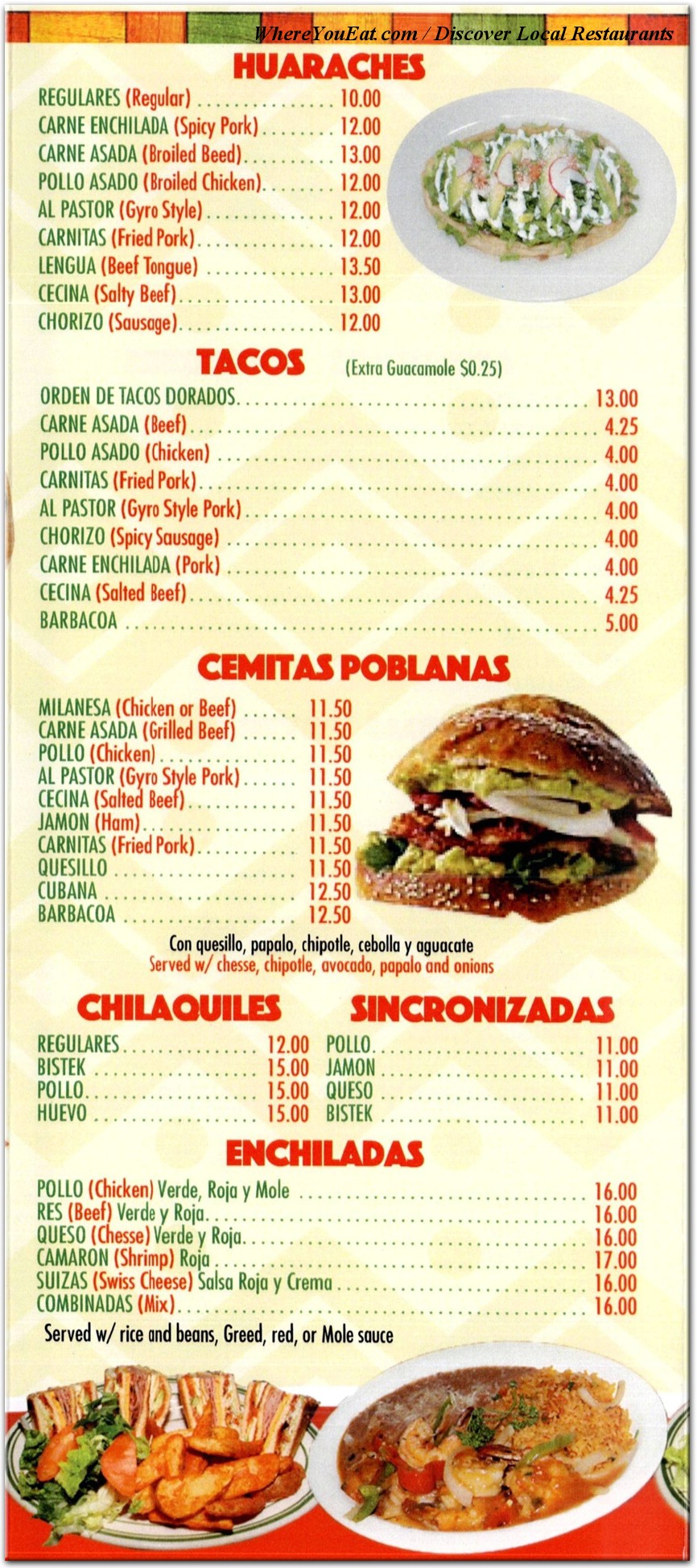 menu image