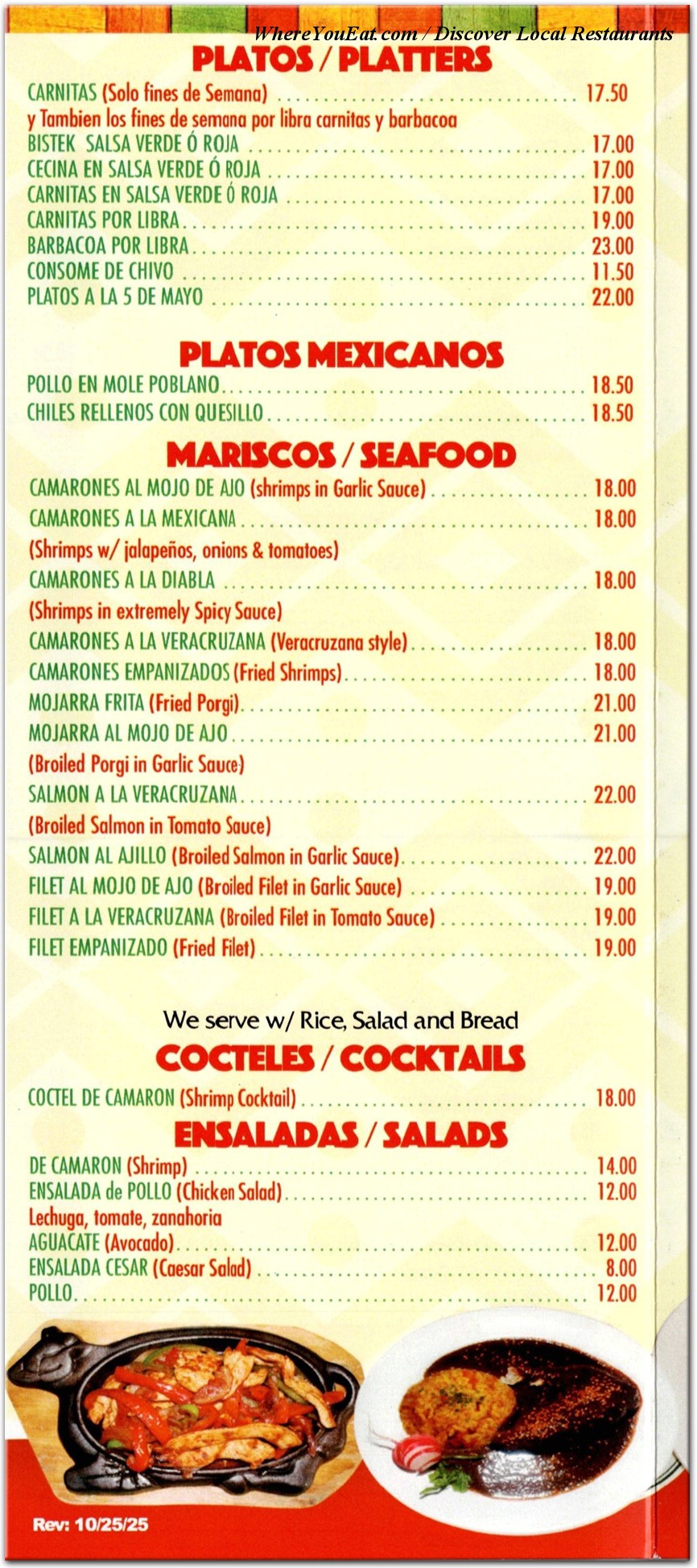 menu image