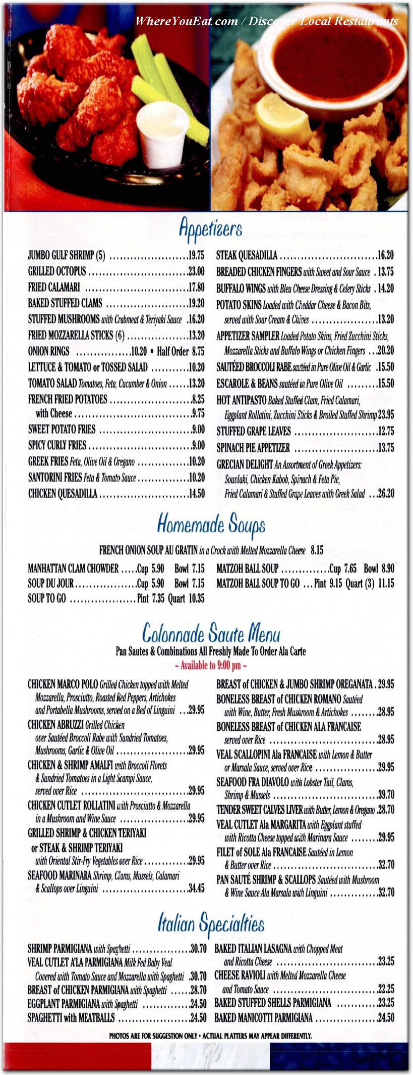 menu image