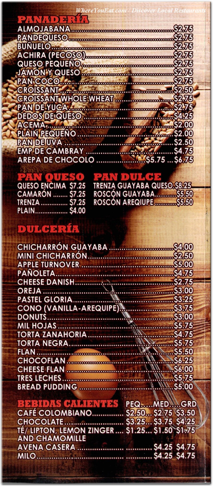 menu image