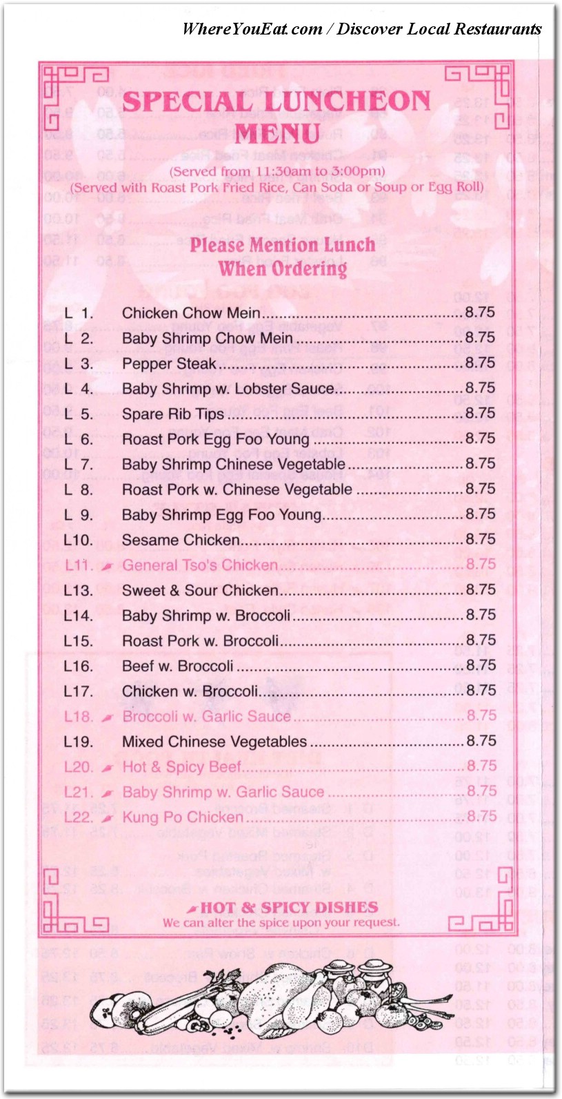 menu image