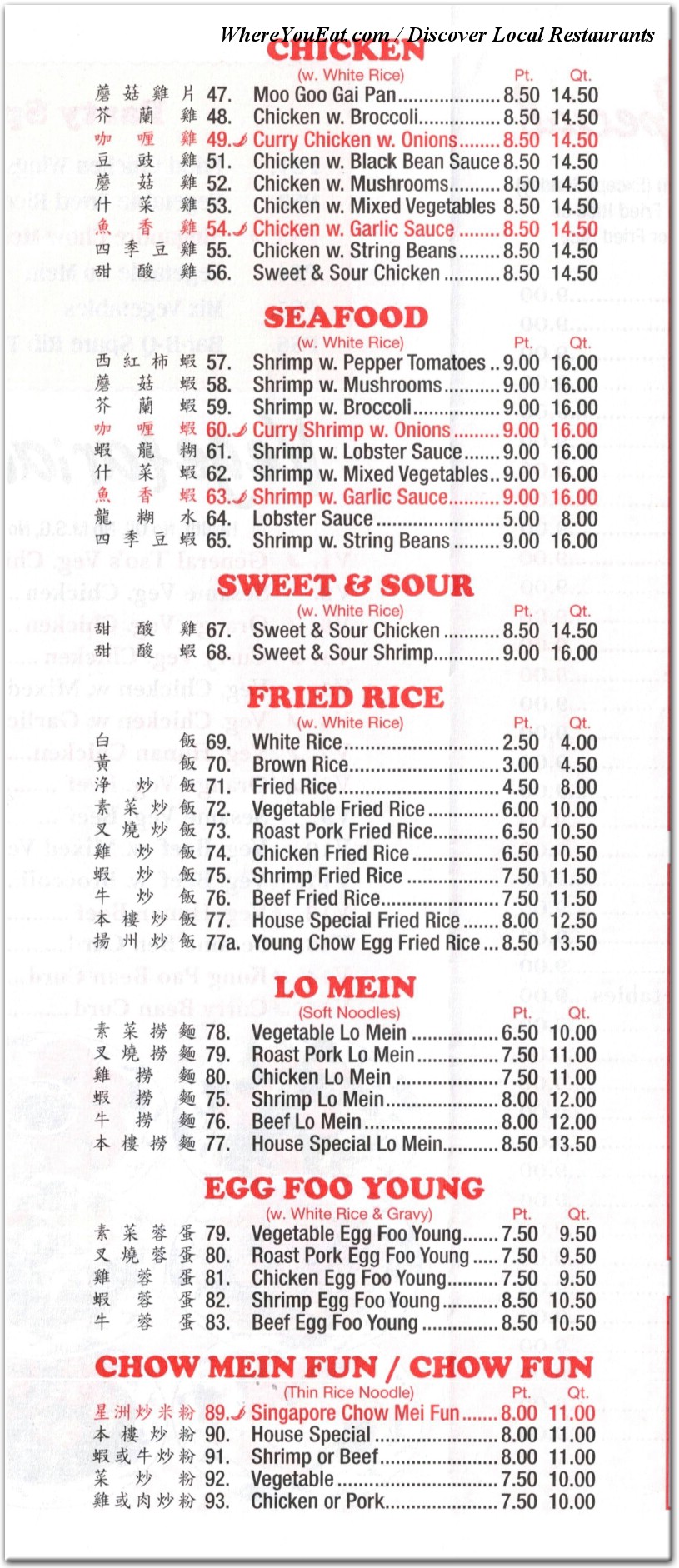 menu image
