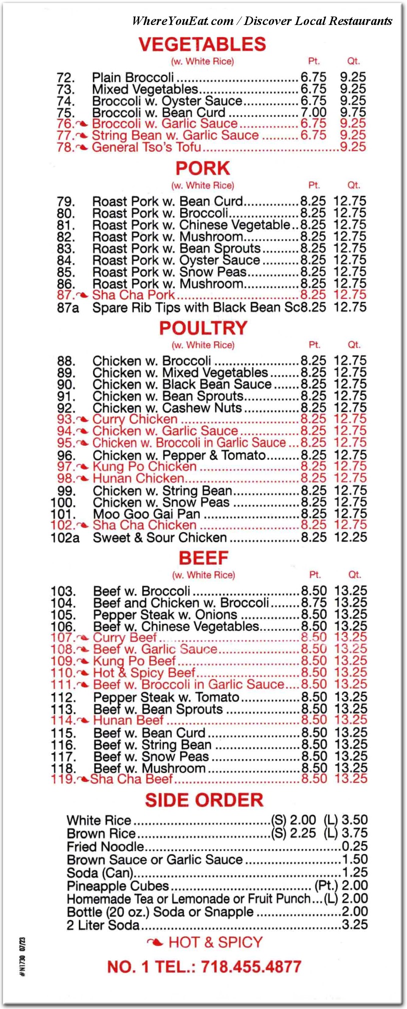 menu image