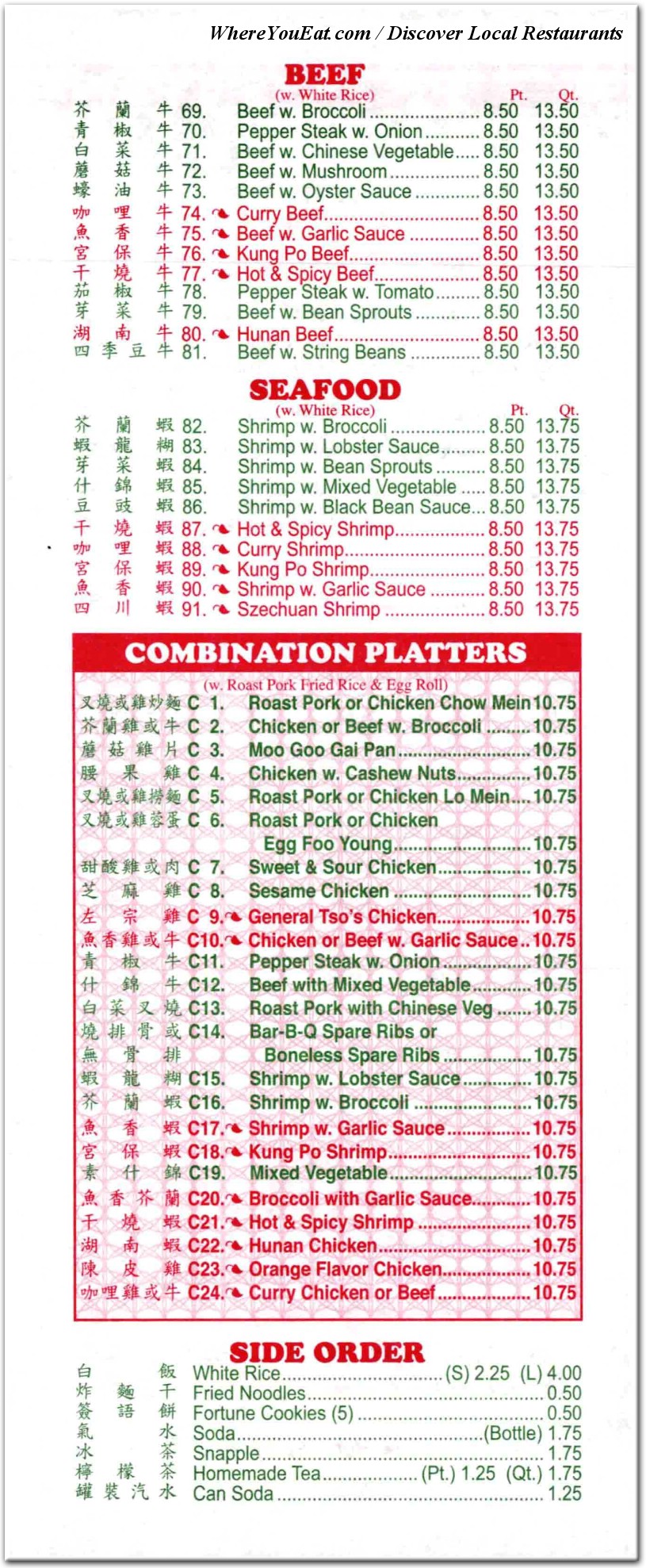 menu image