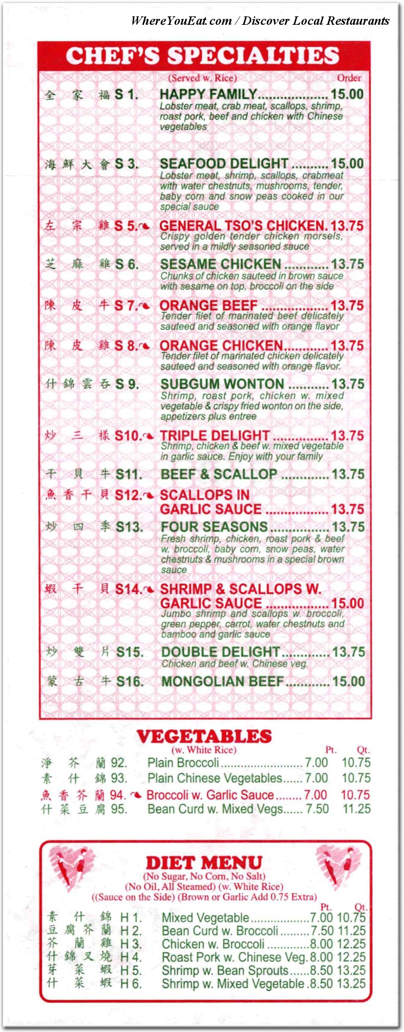 menu image