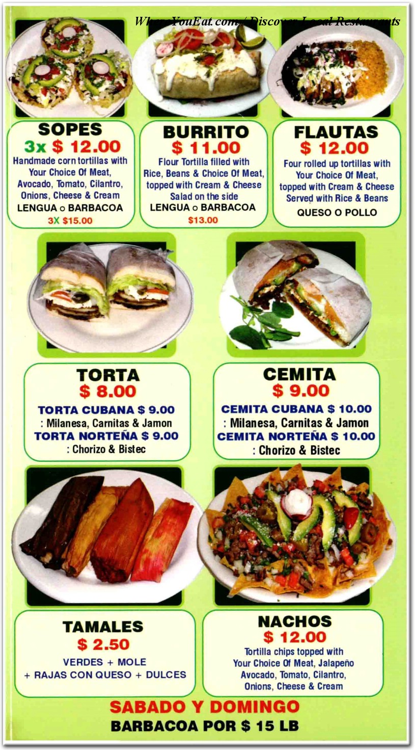 menu image