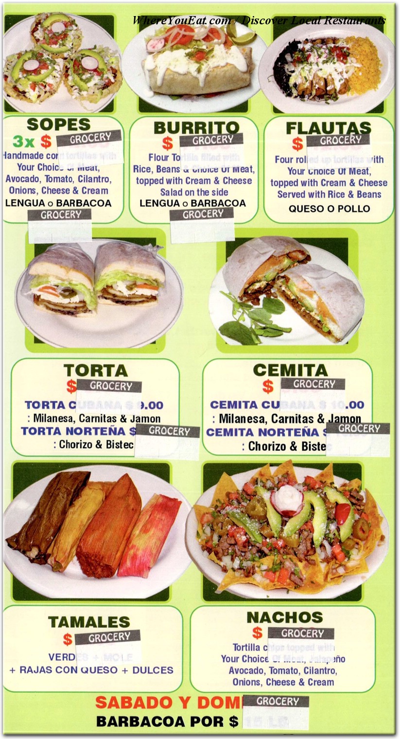 menu image