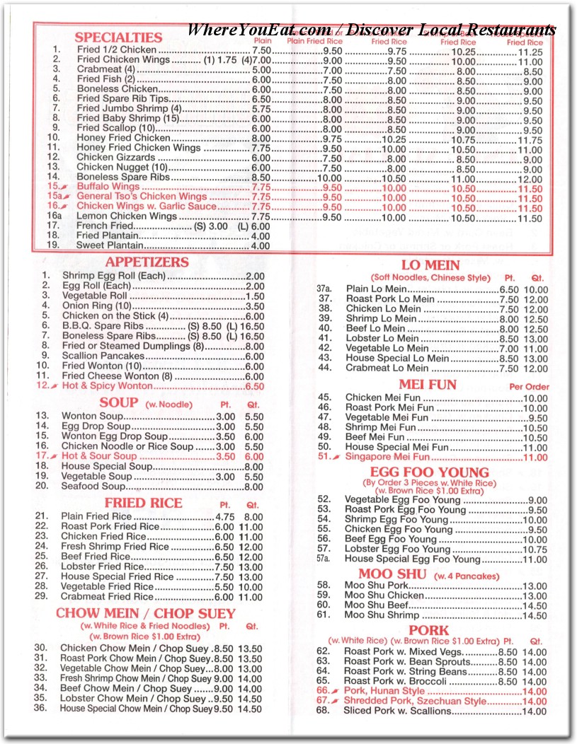 menu image