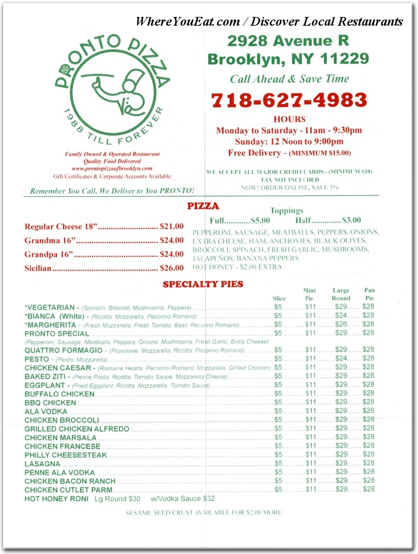menu image