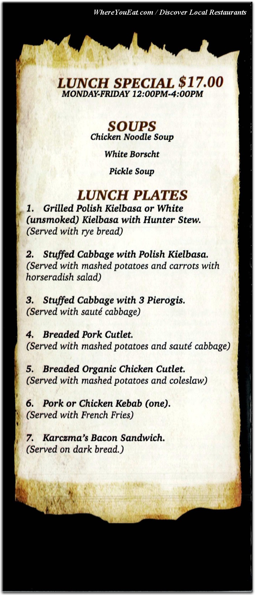menu image