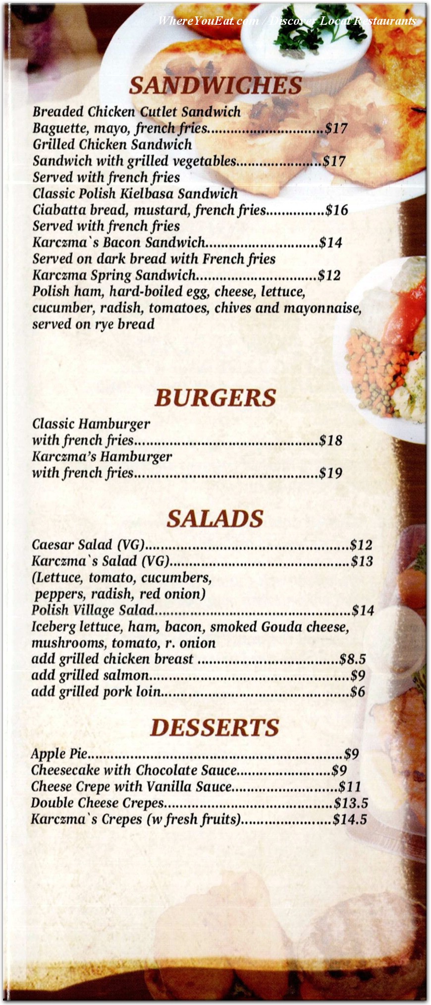 menu image