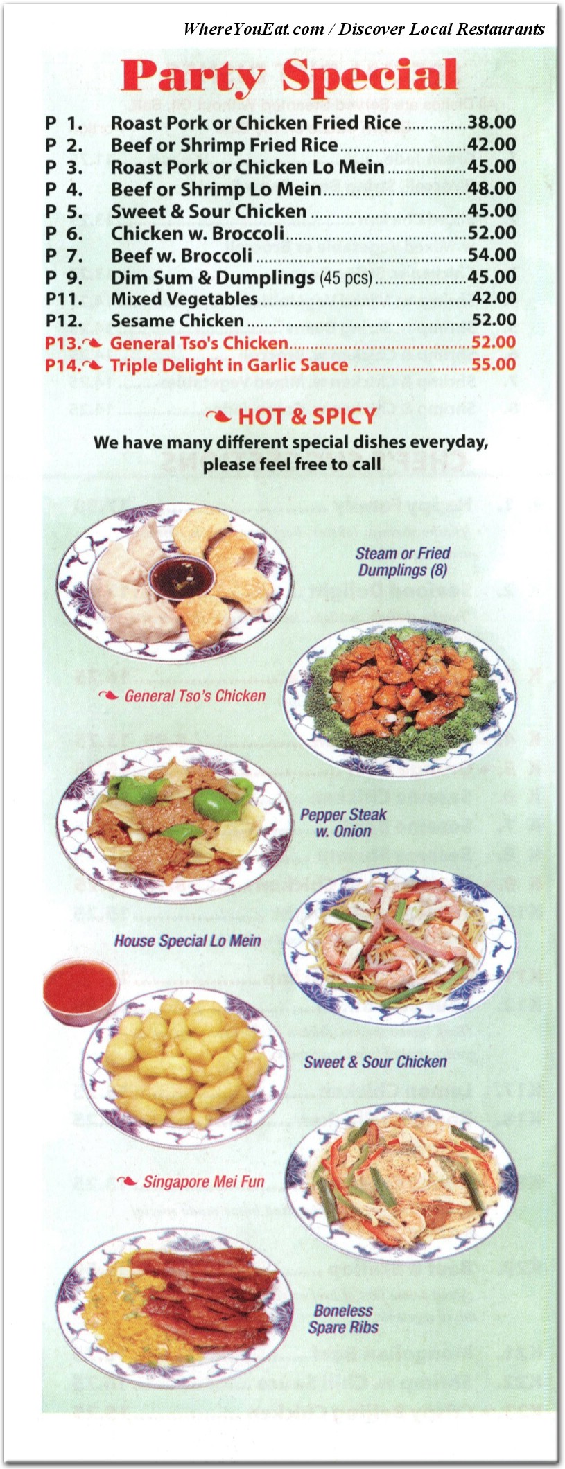 menu image